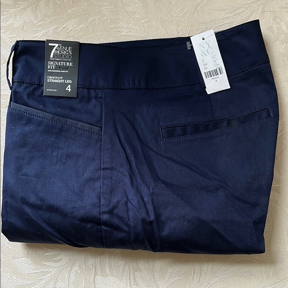 NY&C Original Quality Crop Straight Leg Dress Pants (Size: 4) - New with Tags - Picture 3 of 5